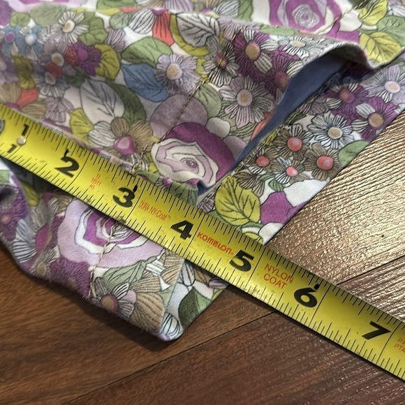 Ann Loft Taylor Chino Purple Floral Shorts Size 4 - Picture 10 of 11